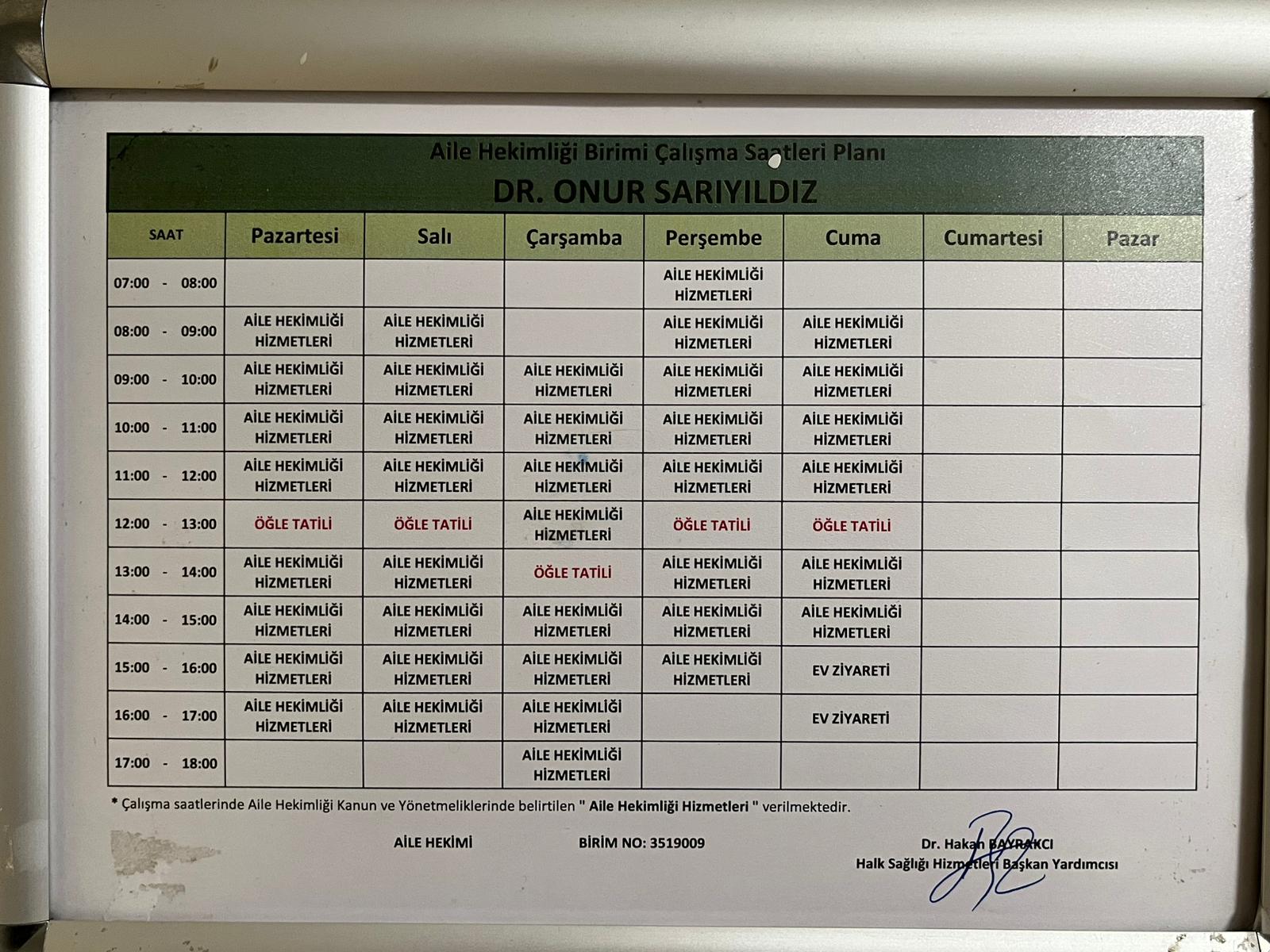 Hekimlerimiz Listesi