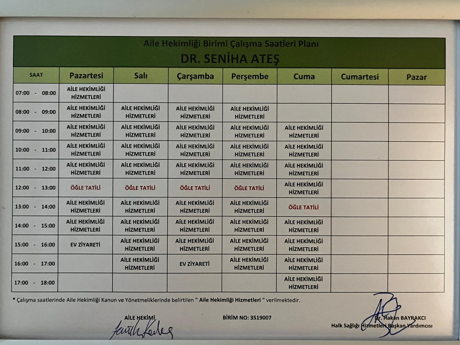 Hekimlerimiz Listesi